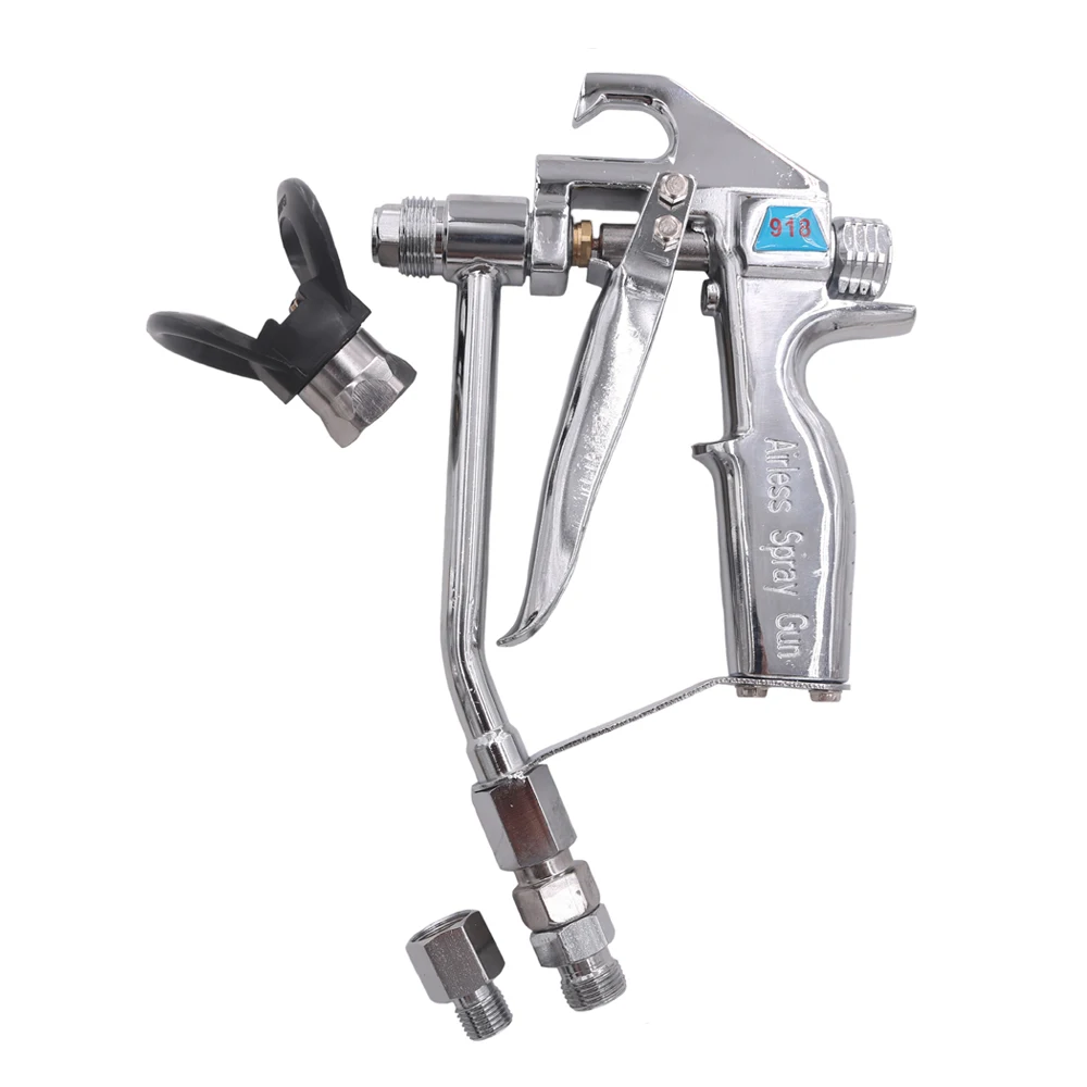 Aftermarket 4-Finger 3/8" Putty Airless Spray Gun With Guard 5000PSI NEW Suitabl