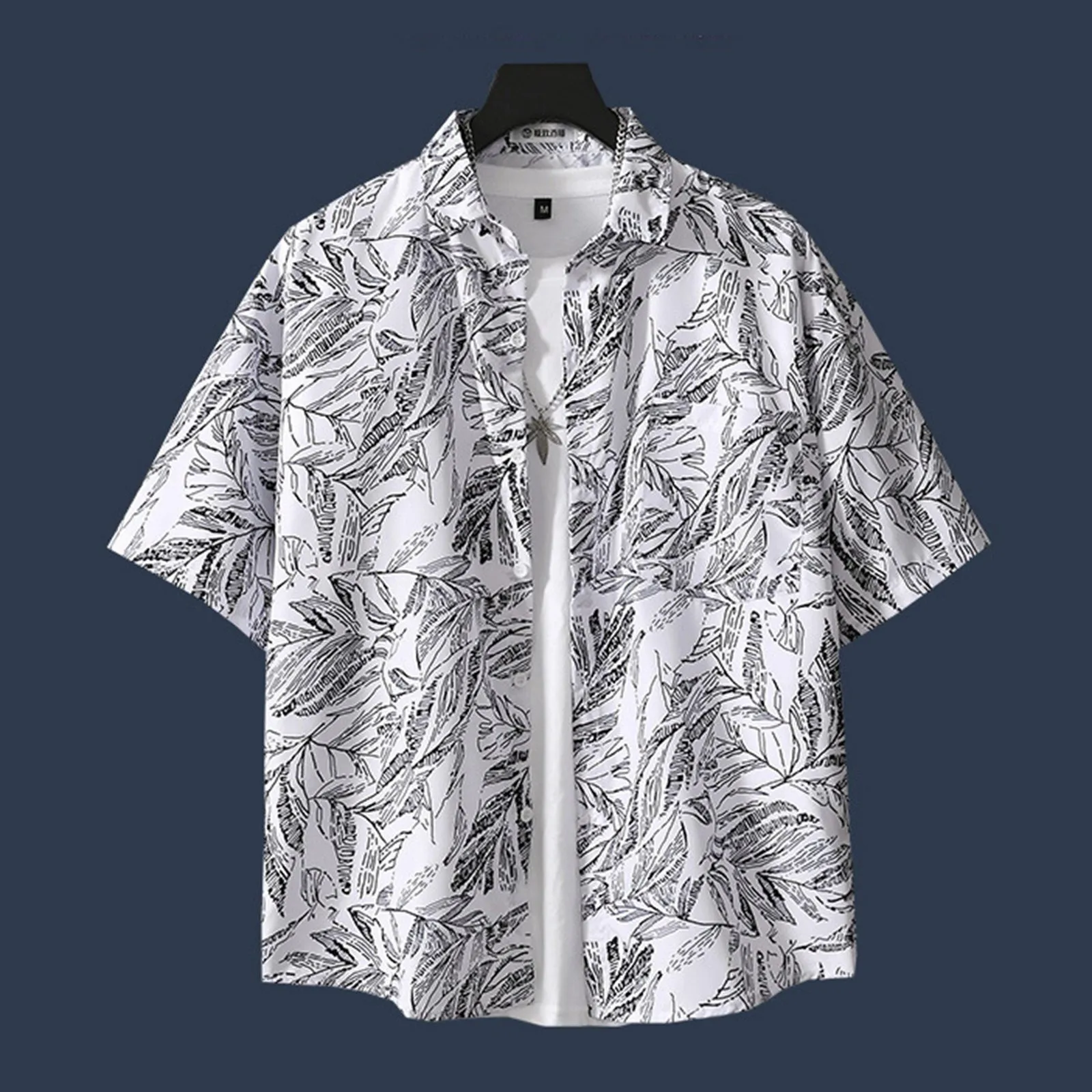 Goose Full Print Summer Button Up Shirt Men Casual Fashion Short Sleeves Shirts Button Lapel Summer 2024 Hawaiian Beach Shirt 3