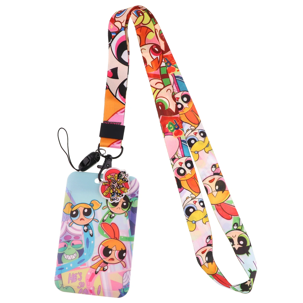 Cute Classic Cartoon Lanyard For Keys Anime Card Cover Badge Holder Keychain Mobile Phone Straps Accessories Gifts for Children