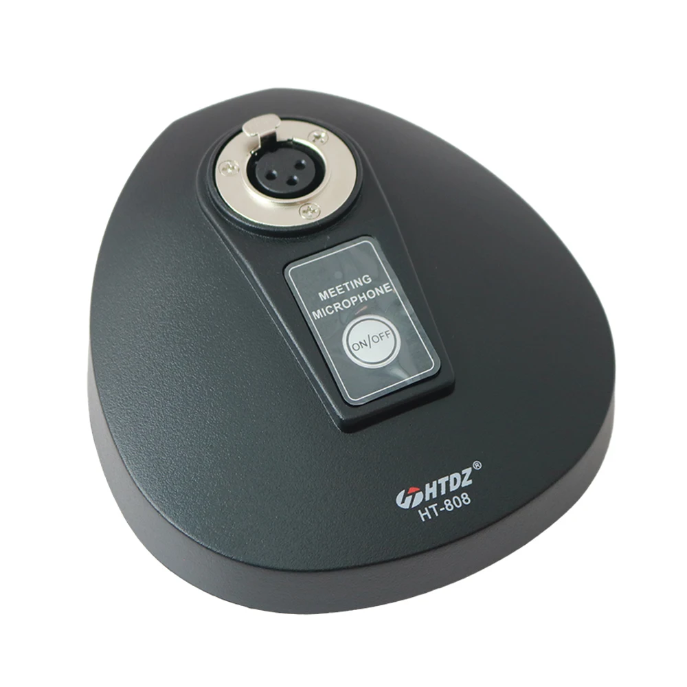 XLR 입력이 있는 구즈넥 마이크 베이스 유선 오디오 콘덴서 마이크 회의 테이블 데스크탑 수신기 전용 베이스