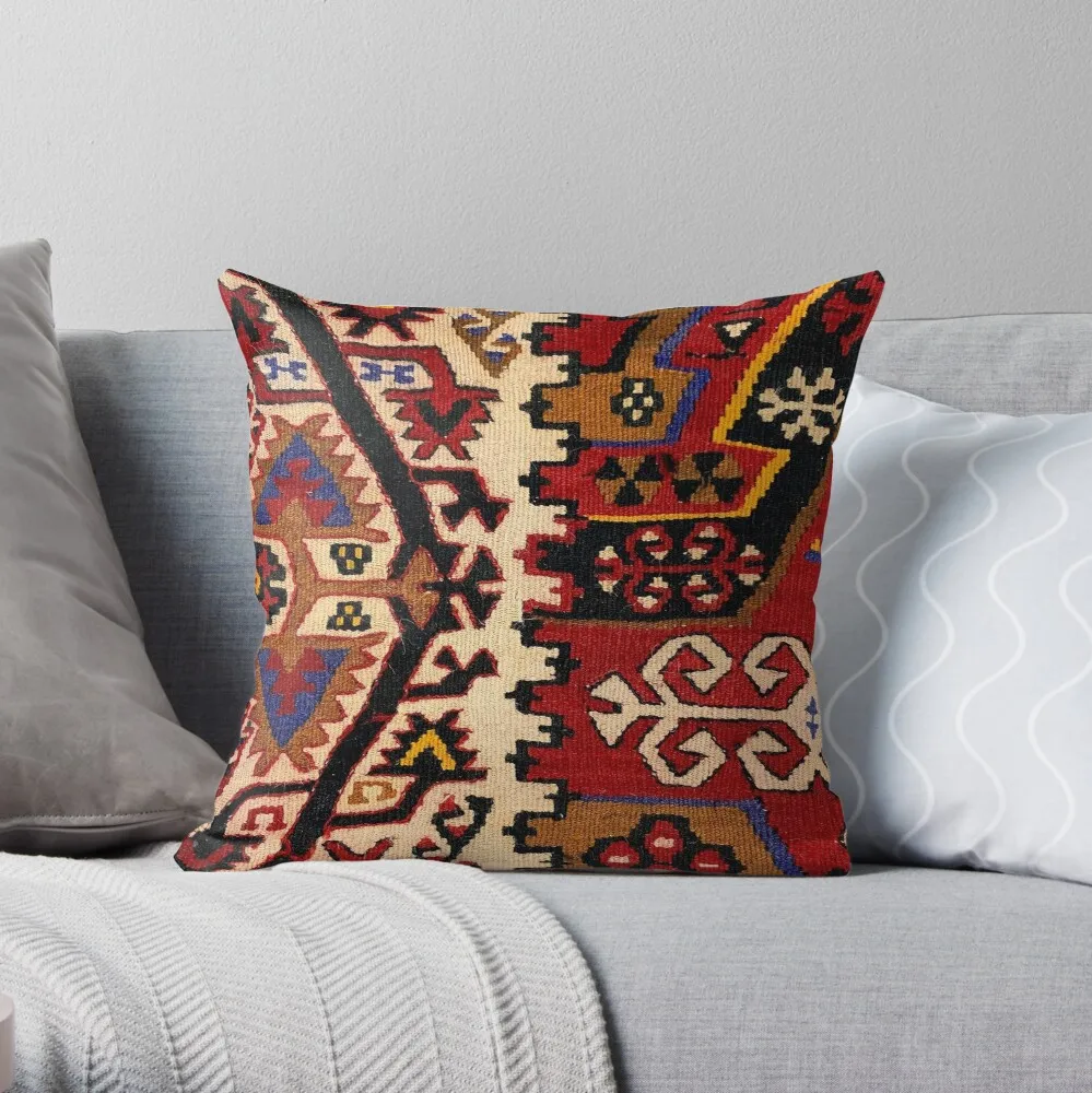 

Decorative Kilim, Navaho Weave, Woven Textile Throw Pillow throw pillows christmas pillow cases