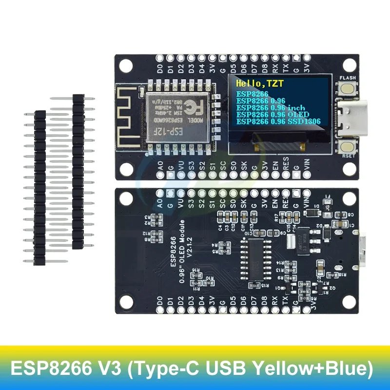 ตัวเลือกสินค้า บอร์ดพัฒนา ESP8266 พร้อมจอ OLED สำหรับ Arduino/Micropython