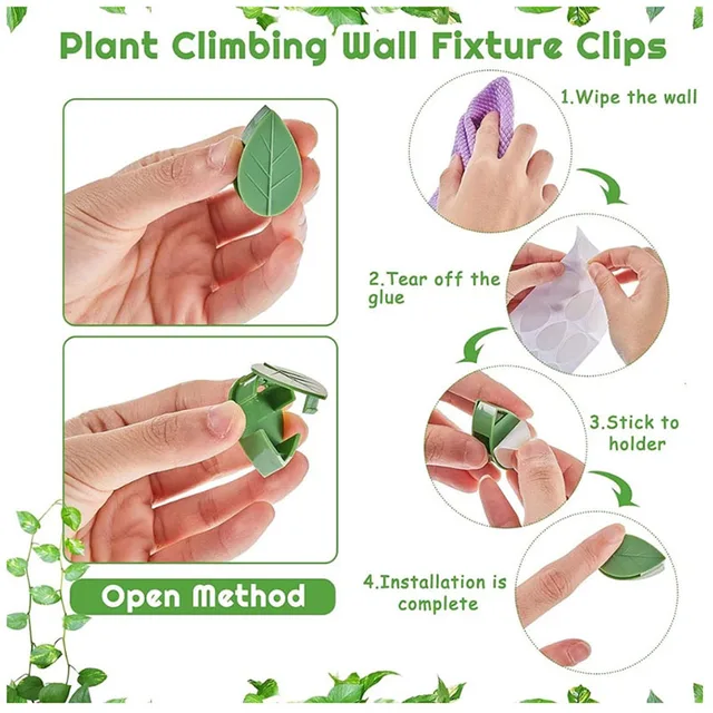 Levelek A Növény Rögzítését Tartó / Zöld Növényi Horog Szőlő Vontató - Image 5