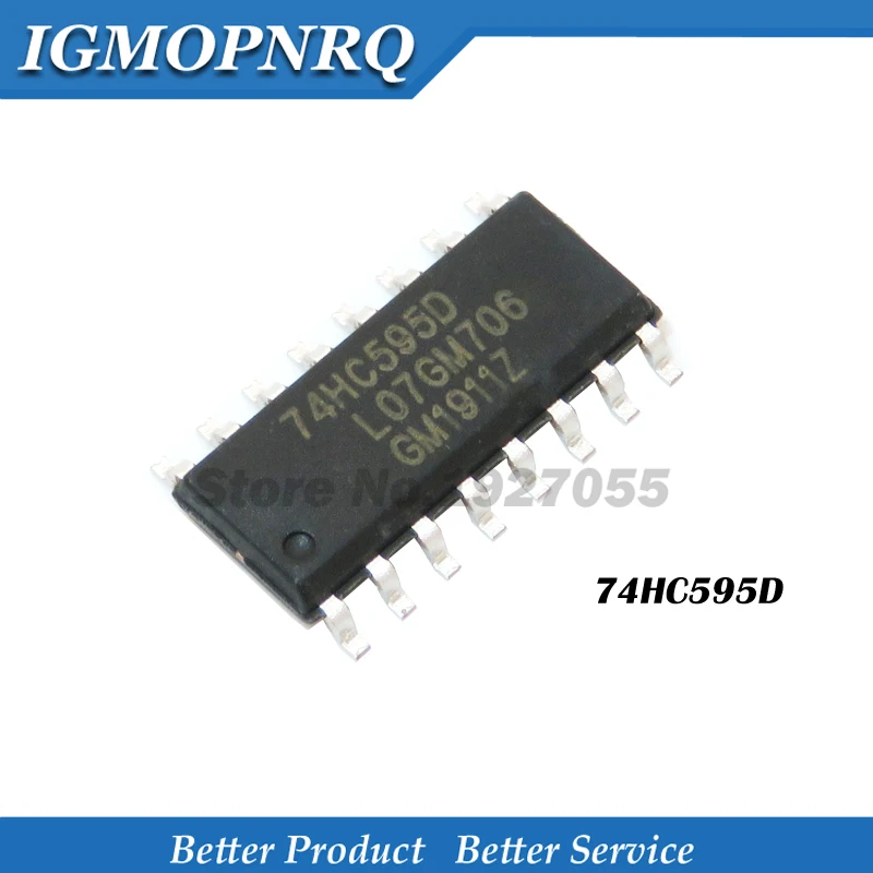 5 X SN74HC595 SOP16 8-Bit Shift Register IC 74HC595D Surface Mount SMD 3 State E - Foto 13