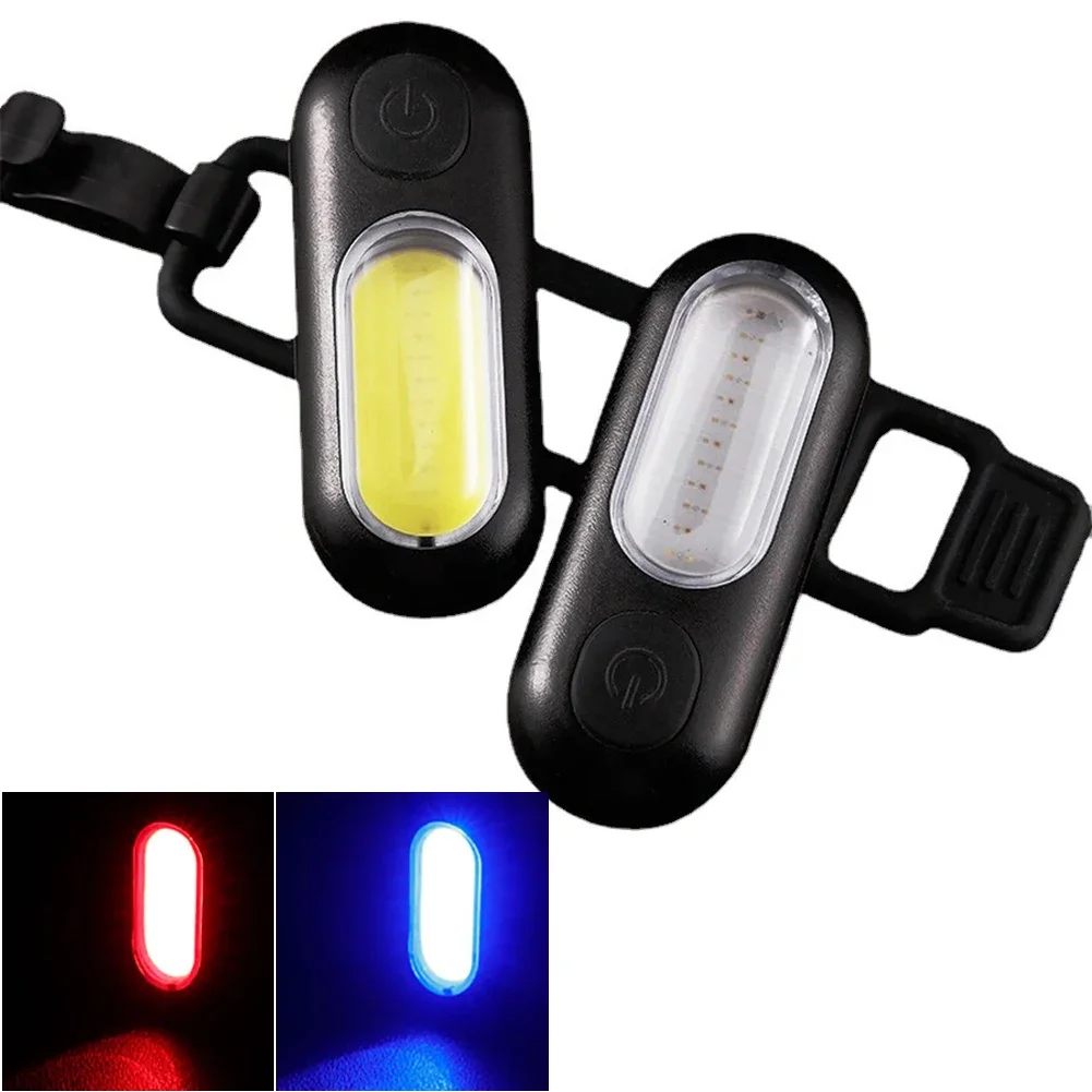 Bicycle Rear Light COB Led Tail Light USB Rechargeable Ultralight Cycling Light Warning Rainproof 5 Model Light Bike Accessories