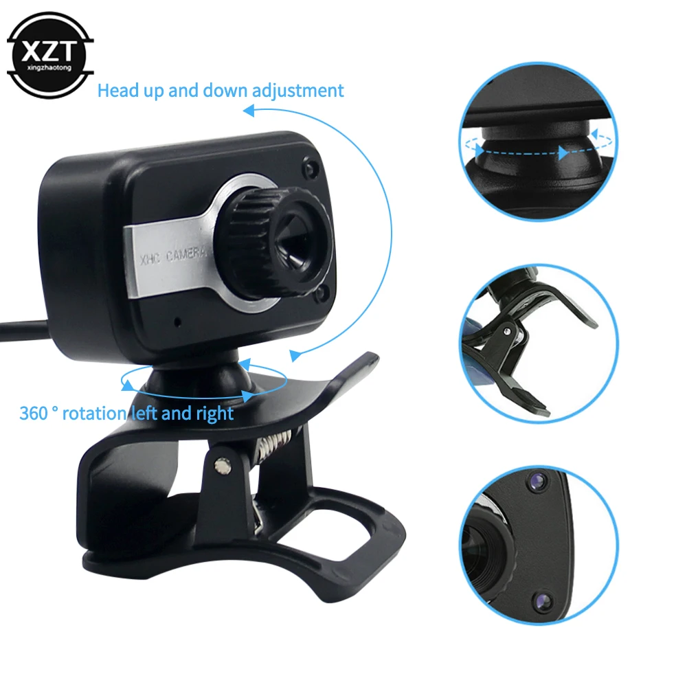 V3 USB HD Camera Driverless Computer Video Webcam Computer Webcam with Microphone Video Call Camera Drive Free