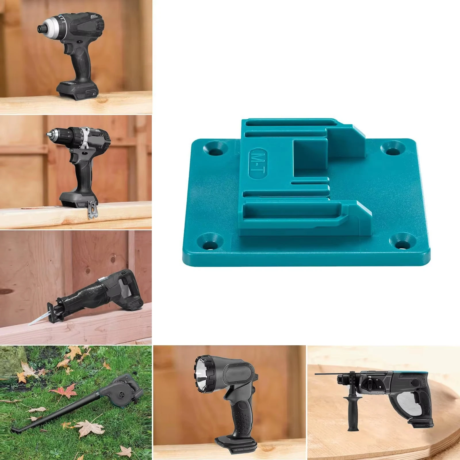5PCS Tool Holders Battery Holders Mount for Makita&Bosch 18V Battery Drill Tool