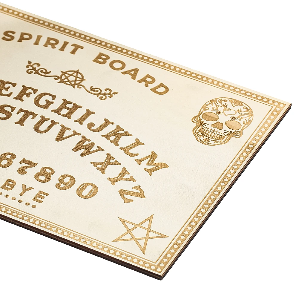Ouija Wooden Pendulum Board Divination Engraved Magic Metaphysical Message Kit Gift Home Decoration