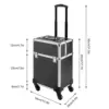 Professional Travel Makeup Case Beauty Train Case Rolling Cosmetic Organizer New 6