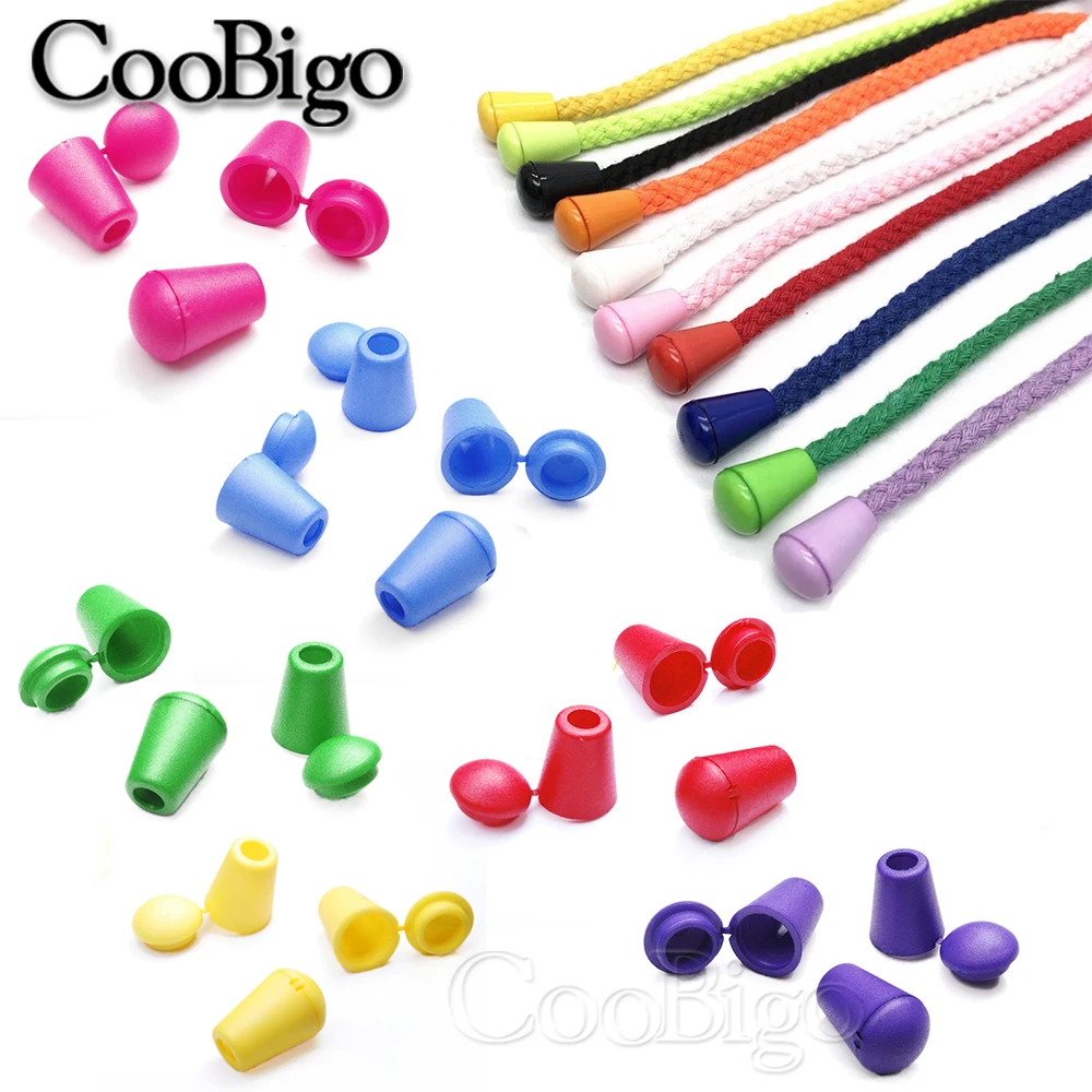 20Pcs Cloche Extrémité Bouchon Cordon Corde Extrémités
