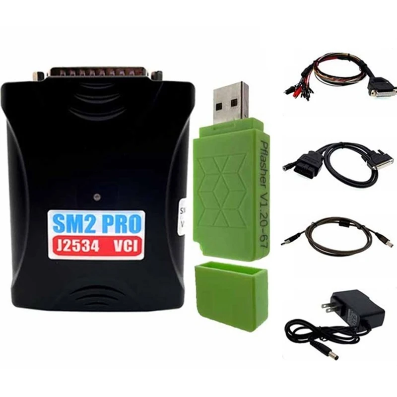 

Sm2 Pro J2534 Vci Ecu Programmer Read Scanmatik 2 Pro Flash 67 In 1 Pcm Bench Car Computer Diagnostic Instrument US Plug