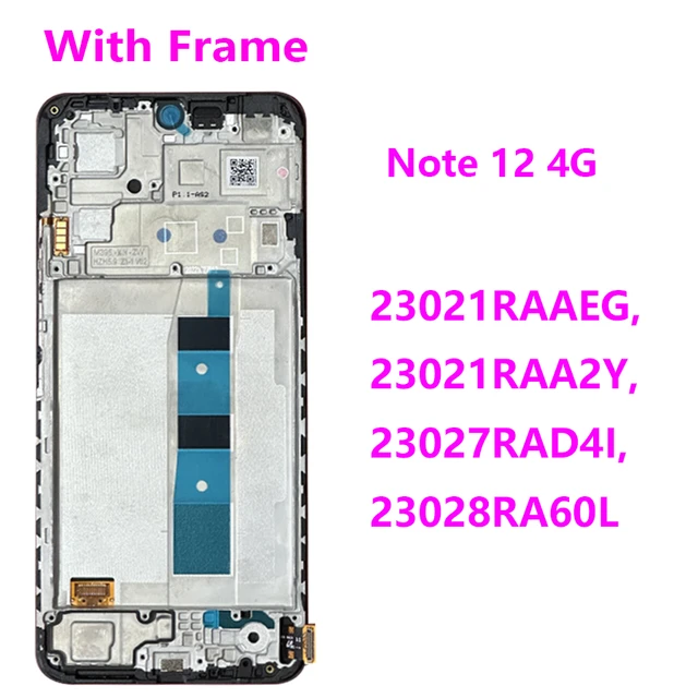 6.67''Original For Xiaomi Redmi Note 12 4G LCD Display Screen Touch Panel  Digitizer Replacement Parts For Xiaomi Redmi Note12 5G - AliExpress