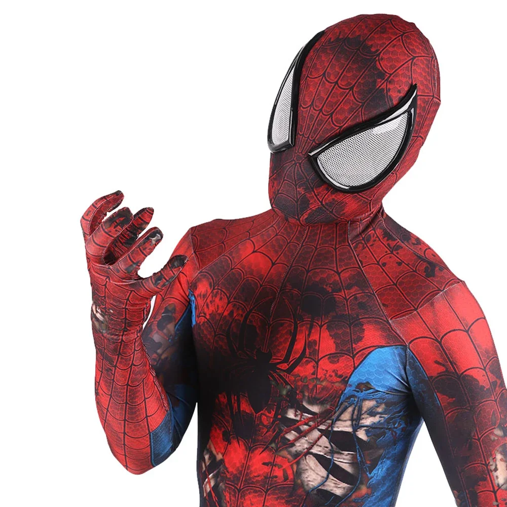 Incredibile Zombie Spiderman Costume Cosplay Supereroe 3D Stampato Tuta Zombie Spidey Boy Body Zombie Spiderman Cosplay Adulto