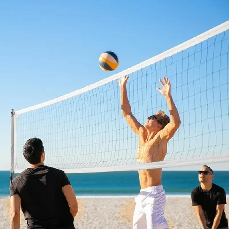 Folding Volleyball Net Adjustable Badminton Replacement Mesh For Backyard Lightweight Outdoor Sports Accessory Replacement Net