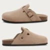Shevalues Classic Cork Clogs Slippers Women Men Soft Footbed Suede Sandals With Arch Support Trendy Beach Slides Home Men Mules 5