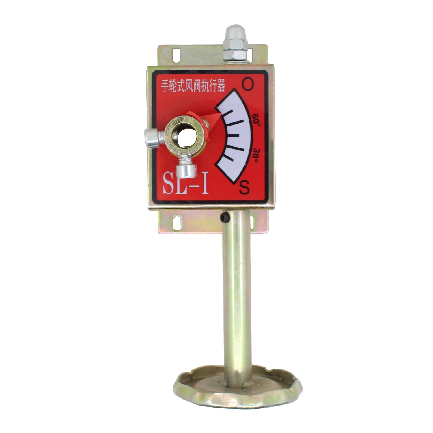 for air volume/galvanized air volume control valve stainless steel galvanized handle Aperture 14mm manual worm gear actuator