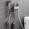 1-in-2-out Dual Control Valve, Double Control Mini Shower,Extra Long Hose High Pressure Bathroom Faucet Kit for Bidet And Shower 2