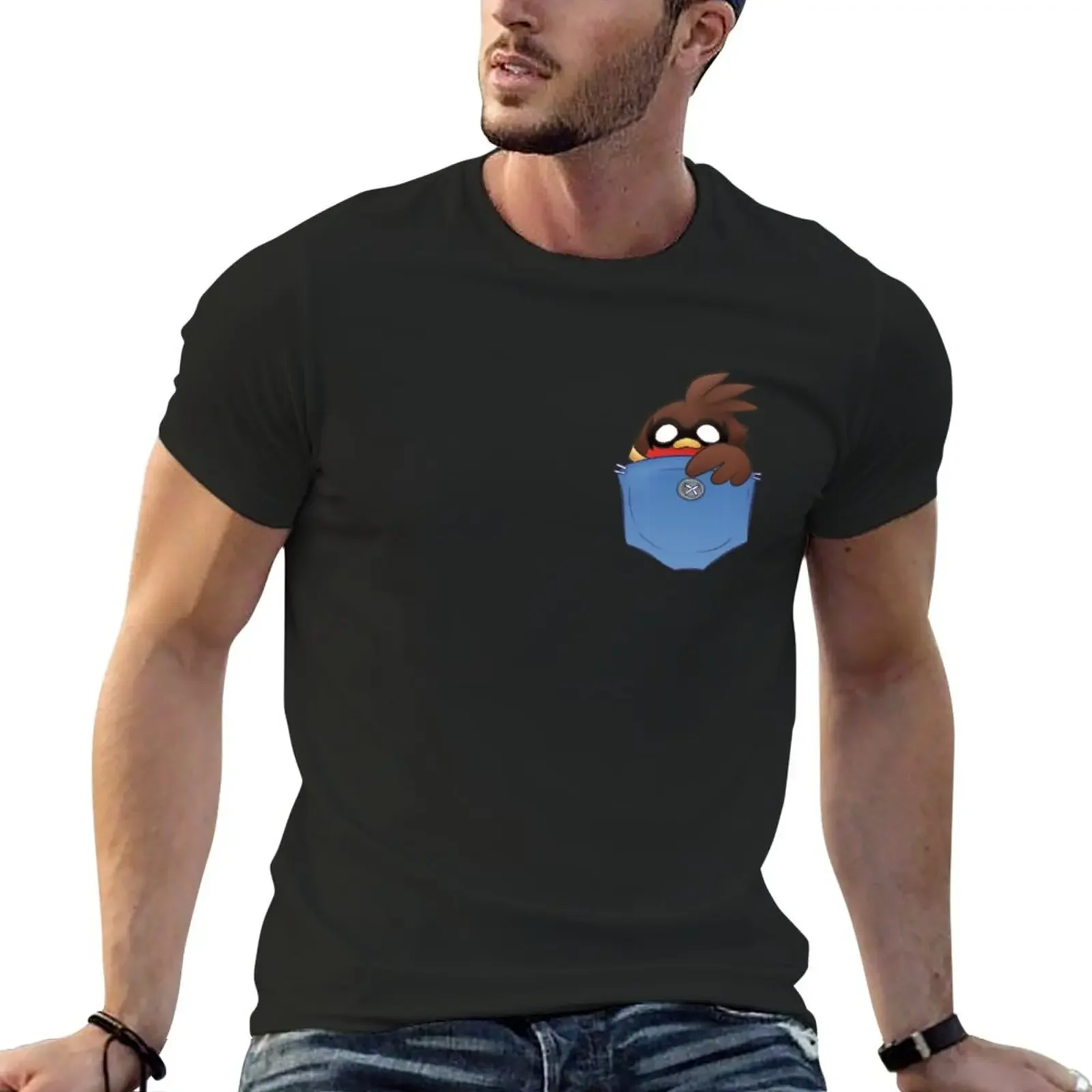 

Go!Robins! - Pocket Hero T-Shirt hippie clothes animal prinfor boys plain t shirt men