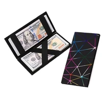 Creative Wallet Long Change Purse Money Clip PU Leather Female Diamond Cash Purse 1