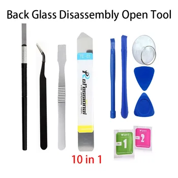 Kit di Strumenti per Riparazione Cover Posteriore in Vetro per iPhone Samsung Xiaomi Huawei, con Cacciavite e Attrezzi per Apertura