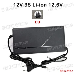Ebike Intelligent Fast Charger with EU Plug - 2A (DC 12V - 12.6V 3S EU)