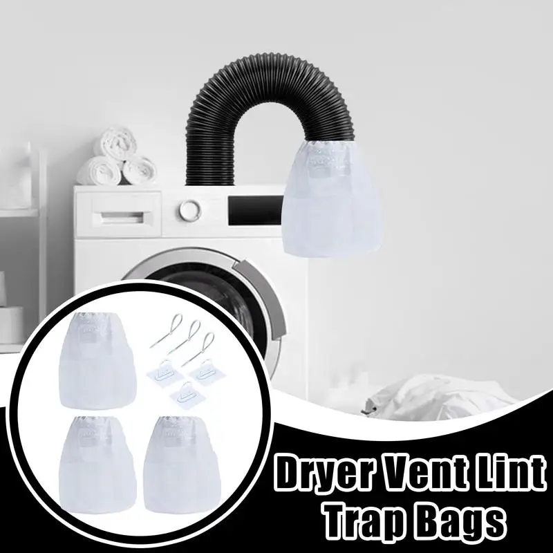Lint Catcher For Dryer Dryer Vent Lint Catcher Bag Reusable Fluff Cleaning Kit Vent Bucket Indoor Box For Ventless
