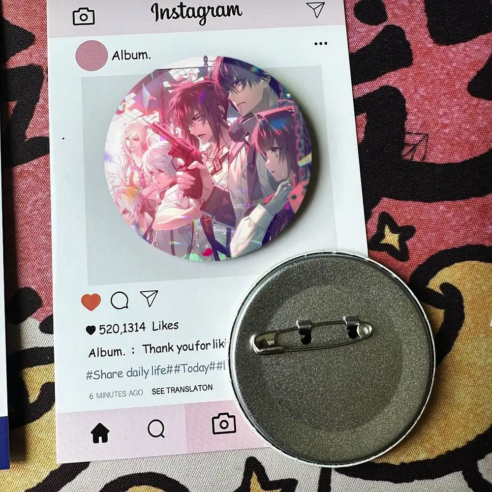 C-Collar M-Malice Round Fan Badge Collection - Gifts, Brooches, Souvenirs