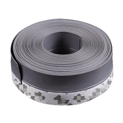 Weatherproof Self - Adhesive Door Bottom Seal Strip - Windproof Dust Protection Tape - 35mm (Grey)