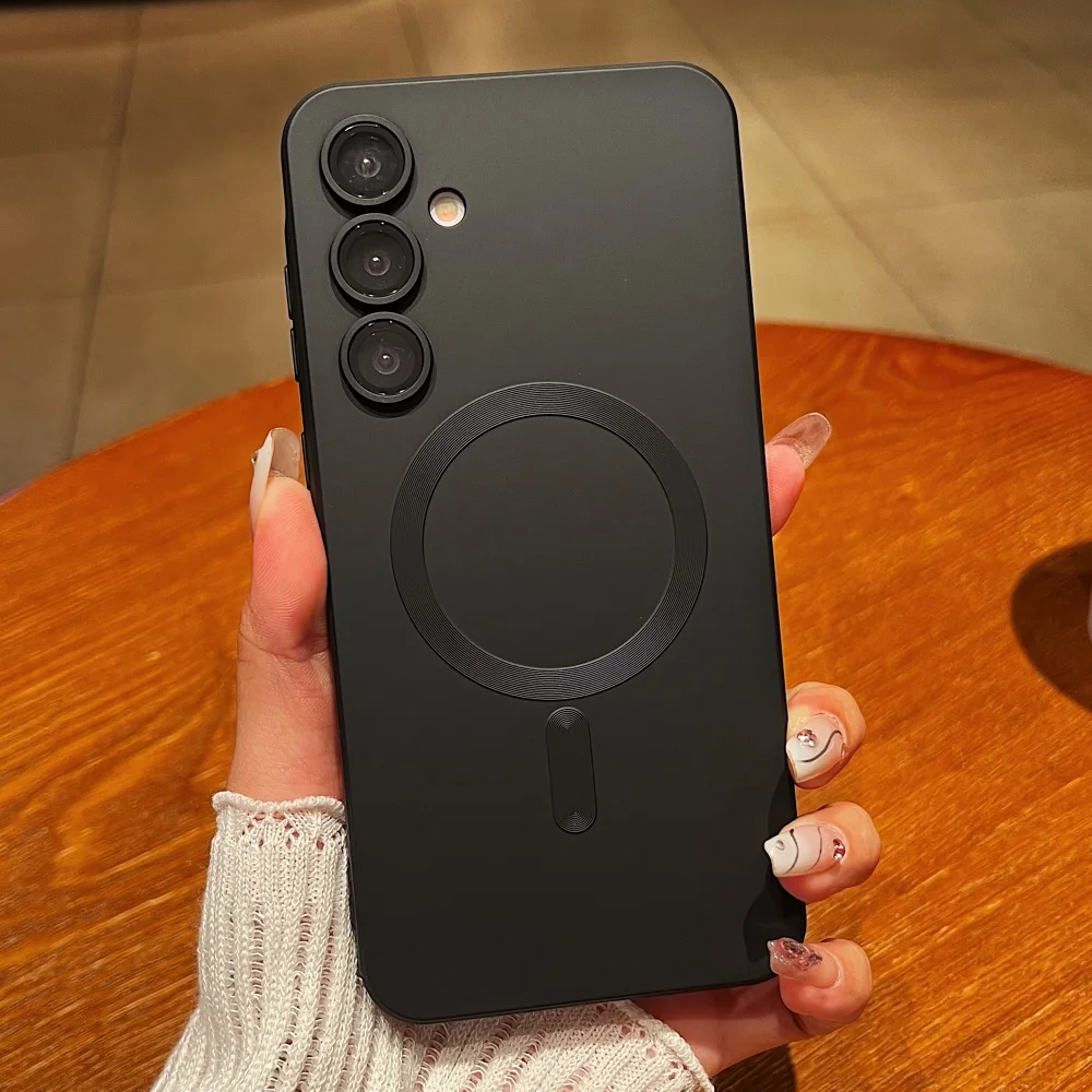 Luxury Matte Magnetic Phone Case - Soft Protective Cover