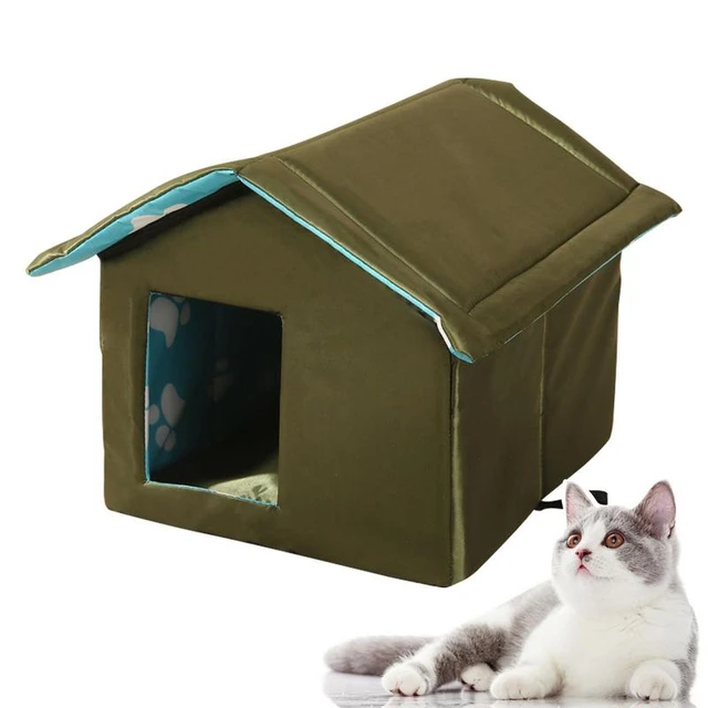 Cat Houses For Outdoor Cats Collapsible Warm Cat House For Winter  Weatherproof Cat Houses For Outdoor