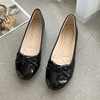 Cap-Toe Patent Leather Ballet Flats round toe non slip cute shoes  Comfort Bowknot Ballerina  ladies shoes on sale elegant shoes 5