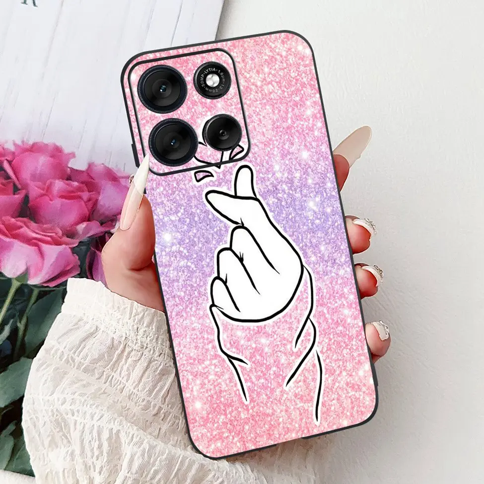 Cute Cartoon Cat & Butterfly Luxury Phone Case – Stylish Protection