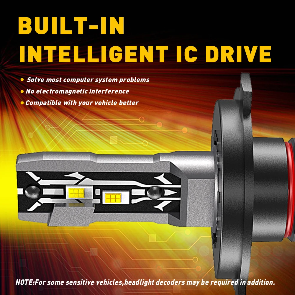 2X LED DRL 안개등 9012 HIR2 9005 HB3 H11 H8 H9 H4 H7 볼보 포드 포커스 VW 폭스바겐 제타 MK6 골프 5 6 7 스코다 파비아용