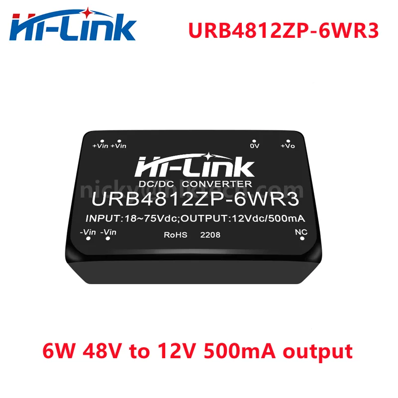 Hi-Link New 6W 48V to 3V 5V 12V 15V 24V Isolated Converter URB2405ZP-6WR3 DCDC Switching Power Supply Module for battery BMS 4