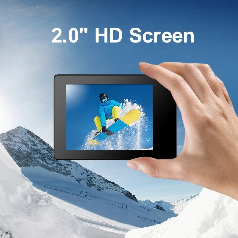 1080P Action Camera WiFi 12MP 2" LCD 30M Waterproof 140D Helmet Bicycle Video Camera Outdoor Sport Cam 4