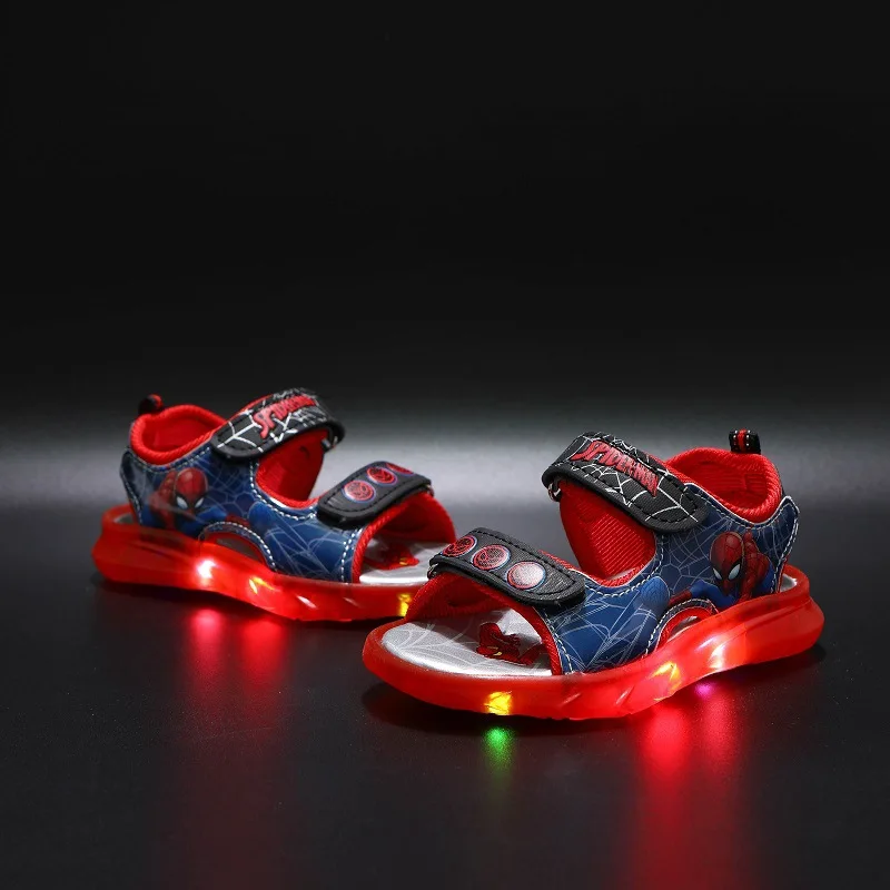 spiderman light up flip flops