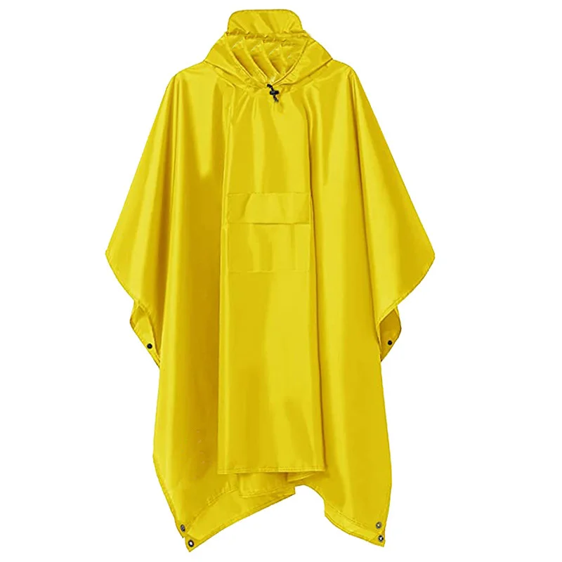 Manteau de Pluie Portable Multifonctionnel 3 en 1, Poncho Polymère, Auvent Durable, pour Randonnée et Camping, Équipement pour Activité de Plein Air