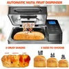 17-in-1 bread maker, 710W dual heater bread maker, 2LB stainless steel bread maker, with nut dispenser and ceramic pot 5