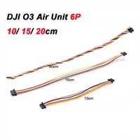 2pcs For DJI O3 Air Unit Flight Controller Direct Plug 6P Connecting Cable 10cm/15cm/20cm Silicone Wire For F4 F7 FC FPV Drones 2