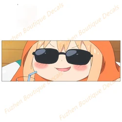 Fuzhen – autocollants en vinyle à la mode, accessoires extérieurs de voiture Pegatinas Umaru, décor de pare brise de véhicule 