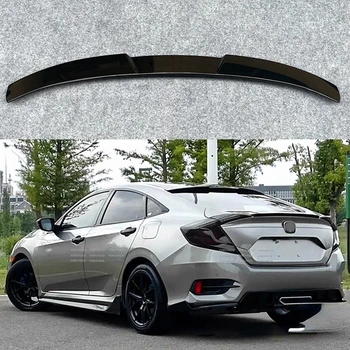 Per Honda Civic 10th Gen Berlina 4 Porte Spoiler 2016 2017 2018 2019 2020 Plastica ABS Auto Posteriore Tetto Copertura Ali Spoiler