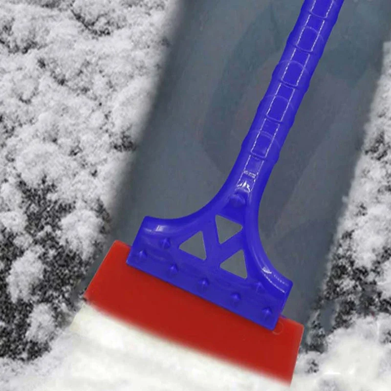 Long Handle Soft Rubber Blade Squeegee Wiper Car Windshield Ice Scraper Winter Windshield Trucks Roofs Snow Removal Shovel Tool
