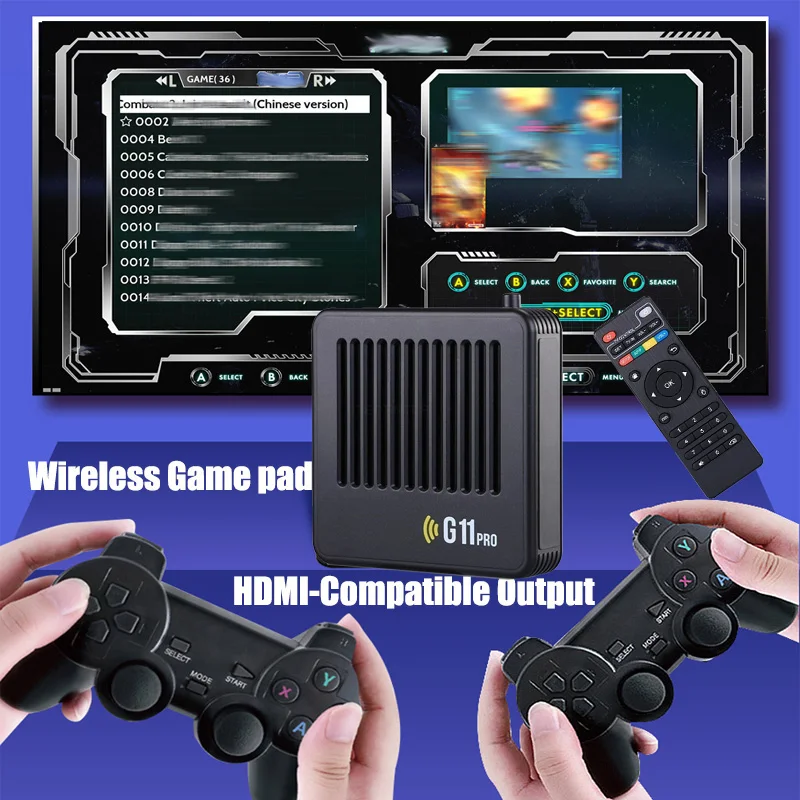 M8 II Mini 2K/4K Jogo Vara Dois Jogadores Video Game Console 10000 Jogos  Grátis Gamepads
