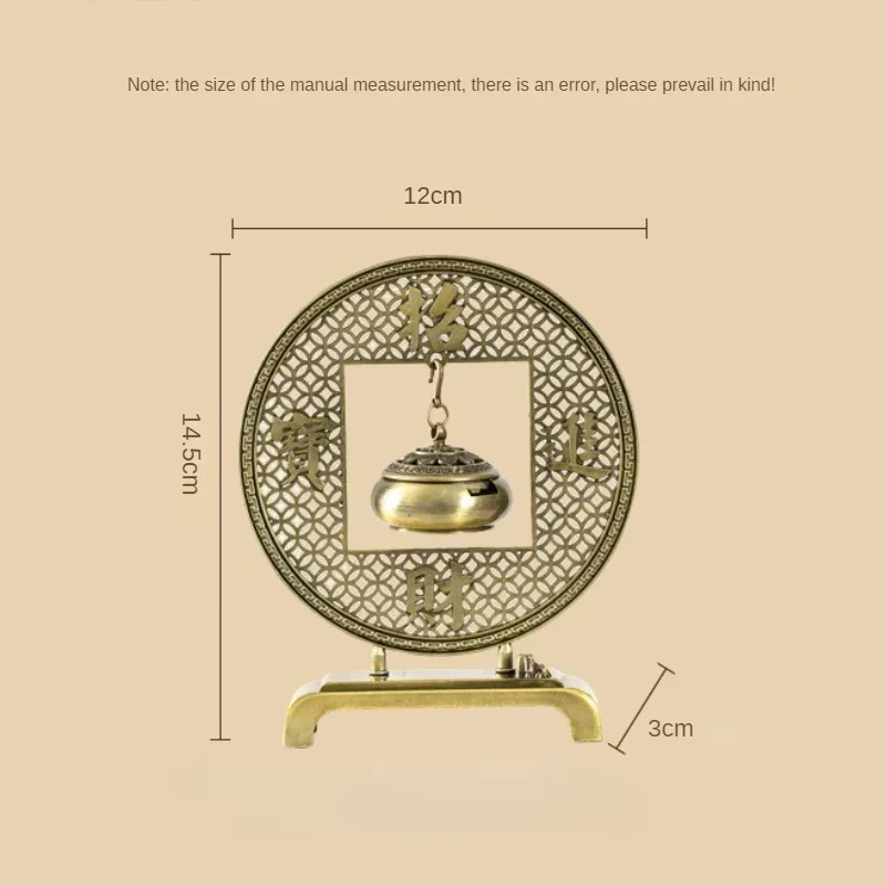 Five Blessings Chinese Incense Hanging Burner Sandalwood Small Lucky Cloud Non-stick Incense Burner Tea Incense Taoist Ornaments 6