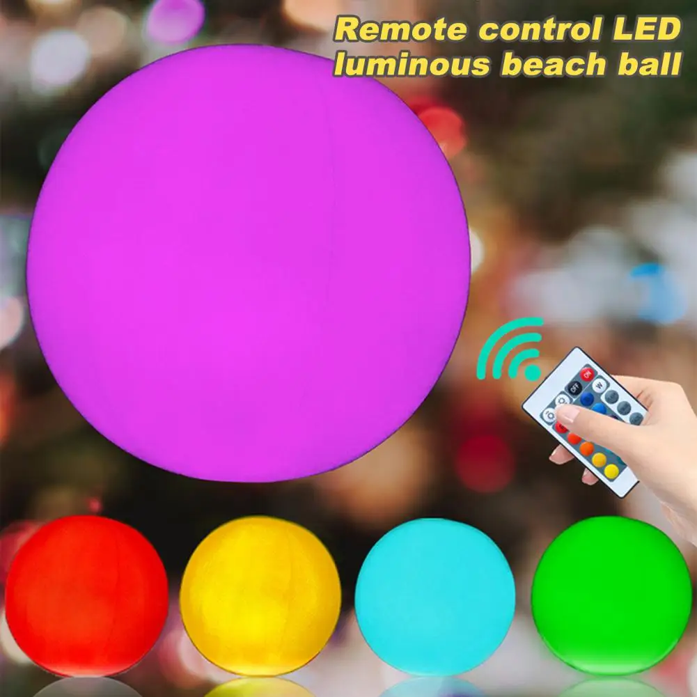 Led Ball Waterproof Rgb Ball Solar Powered with Remote Control for Swimming Pool Parties 16 Colors Led Waterproof Floating