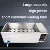 Electric Fryer Single Commercial Fried Chicken French Fries Frying Machine Stainless Steel 5000W Potato Tower Deep Fryer 4