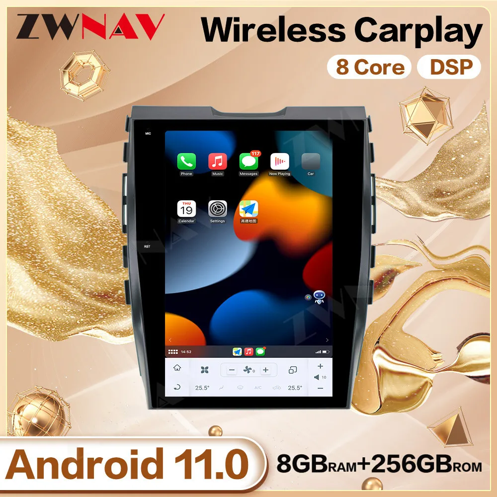 

8+256G Tesa- Screen Android Multimedia Player For Ford EDGE 2015 2016 2017 2018 2019 GPS Navigation Audio Radio Stereo Head Unit
