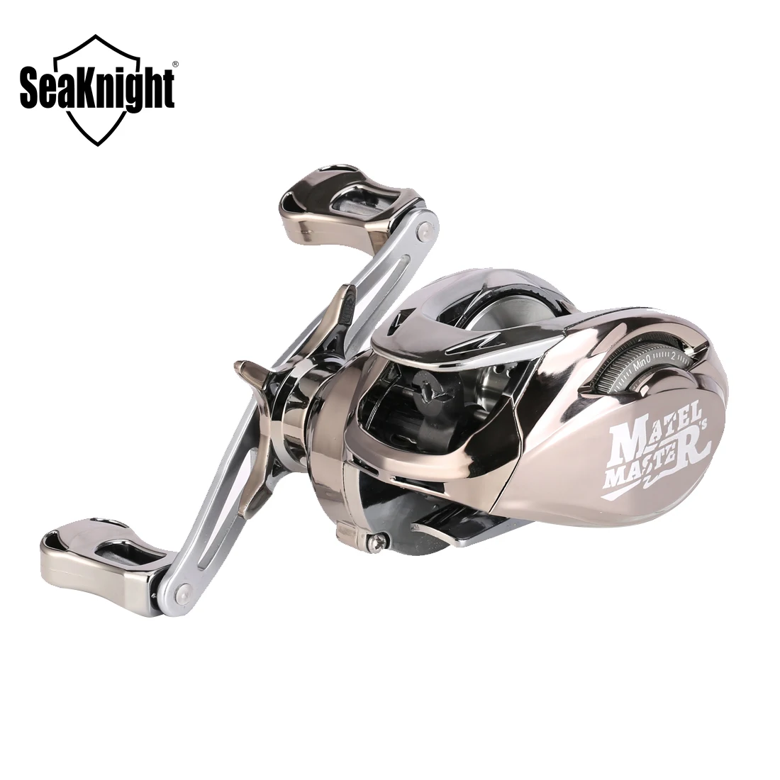 

Seaknight New Brand Metal Master Bass Fishing Reel CNC Aluminum Spool Bait Casting Reel Max 8KG Weight 225G Sea Fishing Tackle