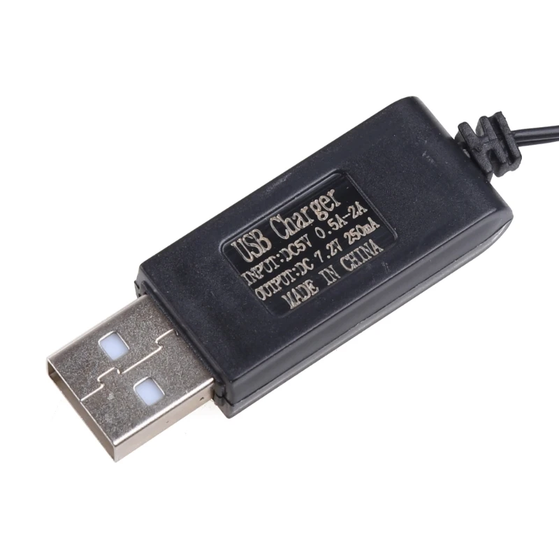 7.2V 250mA USB Charging Cable Ni-Cd Ni-MH Batteries Pack Plug Adapter