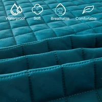 Drap-housse matelassé imperméable, protège-matelas lavable en Machine, couvre-lit simple et Double, 1 pièce 2